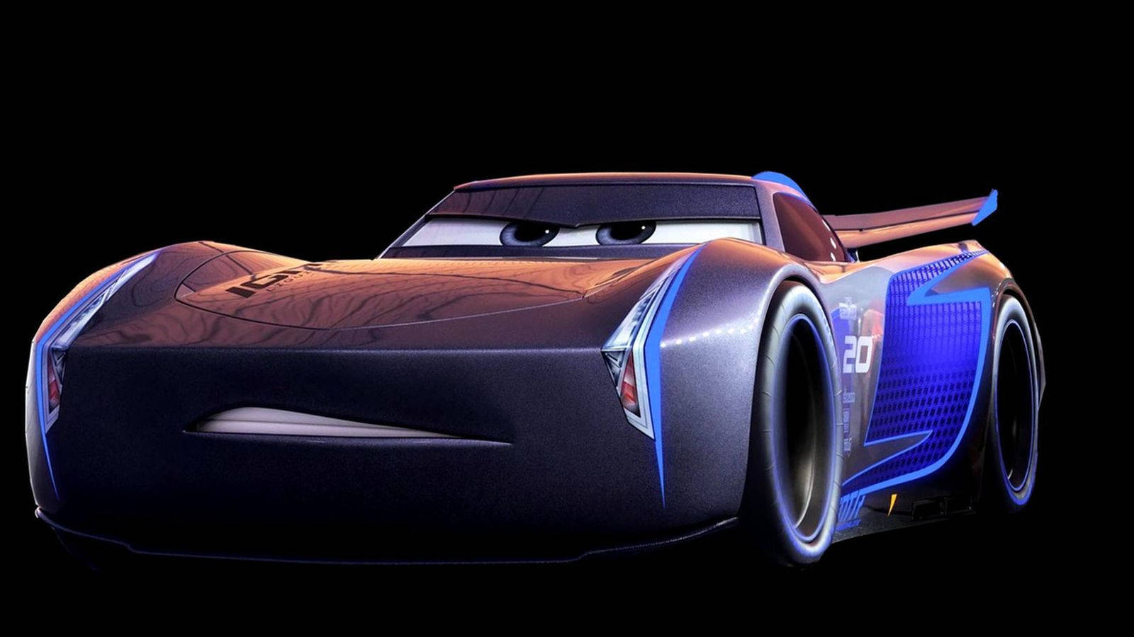 Wallpaper car, Disney, Cars, blue, race, speed, animated film, animated  movie, Cars 3, Jackson Storm images for desktop, section фильмы - download