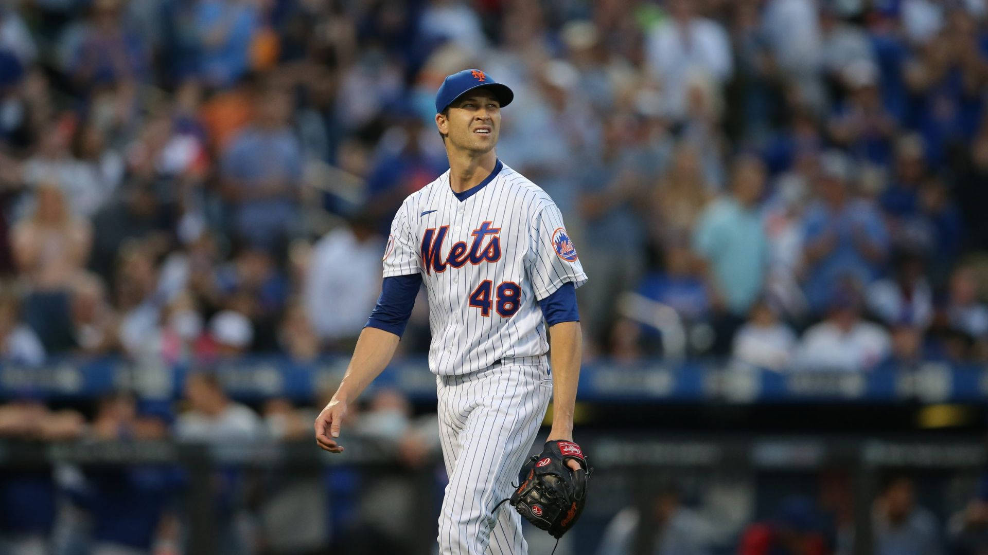 Jacob deGrom Cute Expression Wallpaper