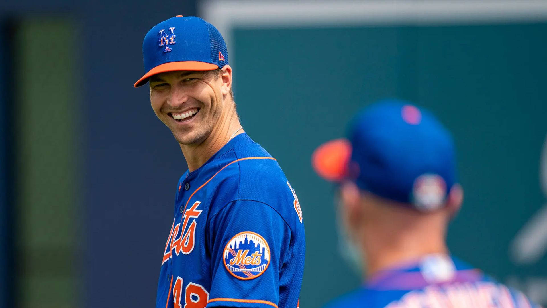 Jacob deGrom Flaunting A Smile Wallpaper