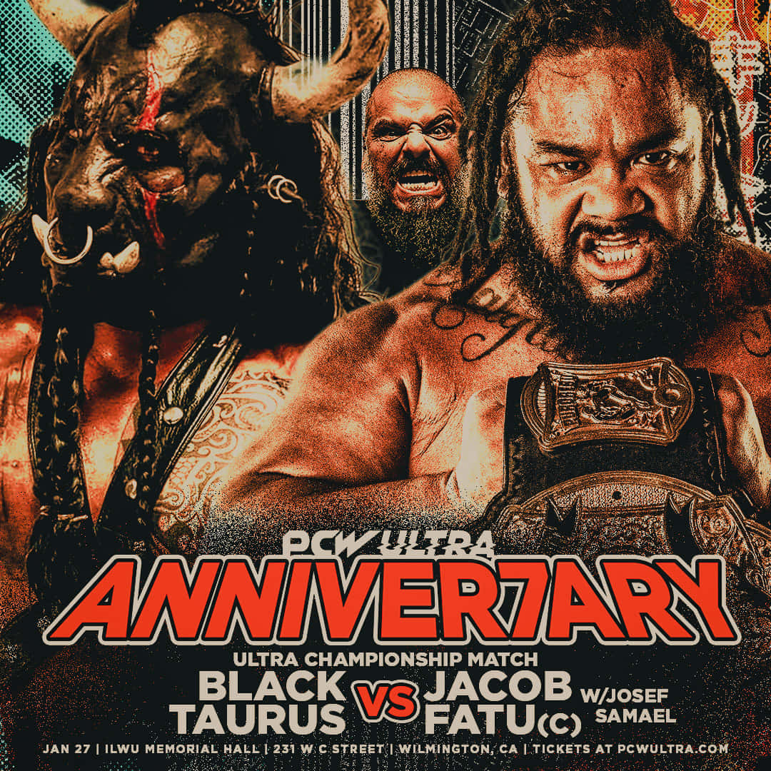 Jacob Fatu VS Black Taurus Championship Match Wallpaper