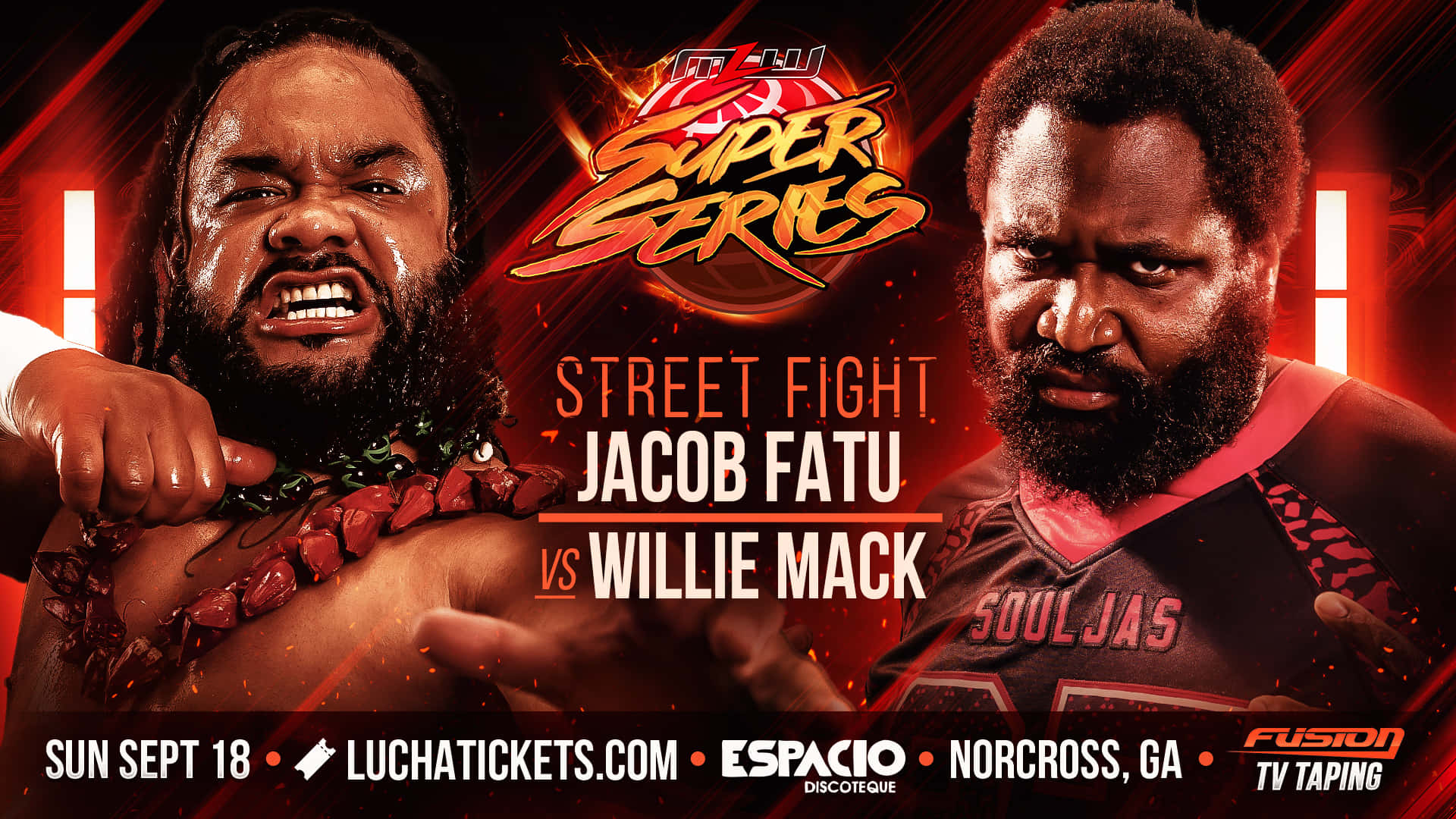 Jacob Fatu VS. Willie Mack Major League Wrestling Wallpaper