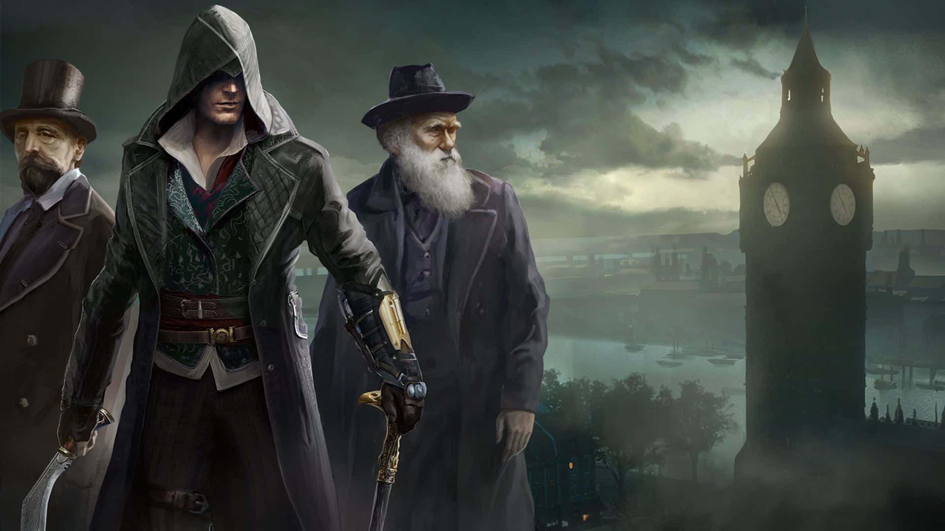 Jacob Frye - Master Assassin in the Steampunk World of Victorian London Wallpaper