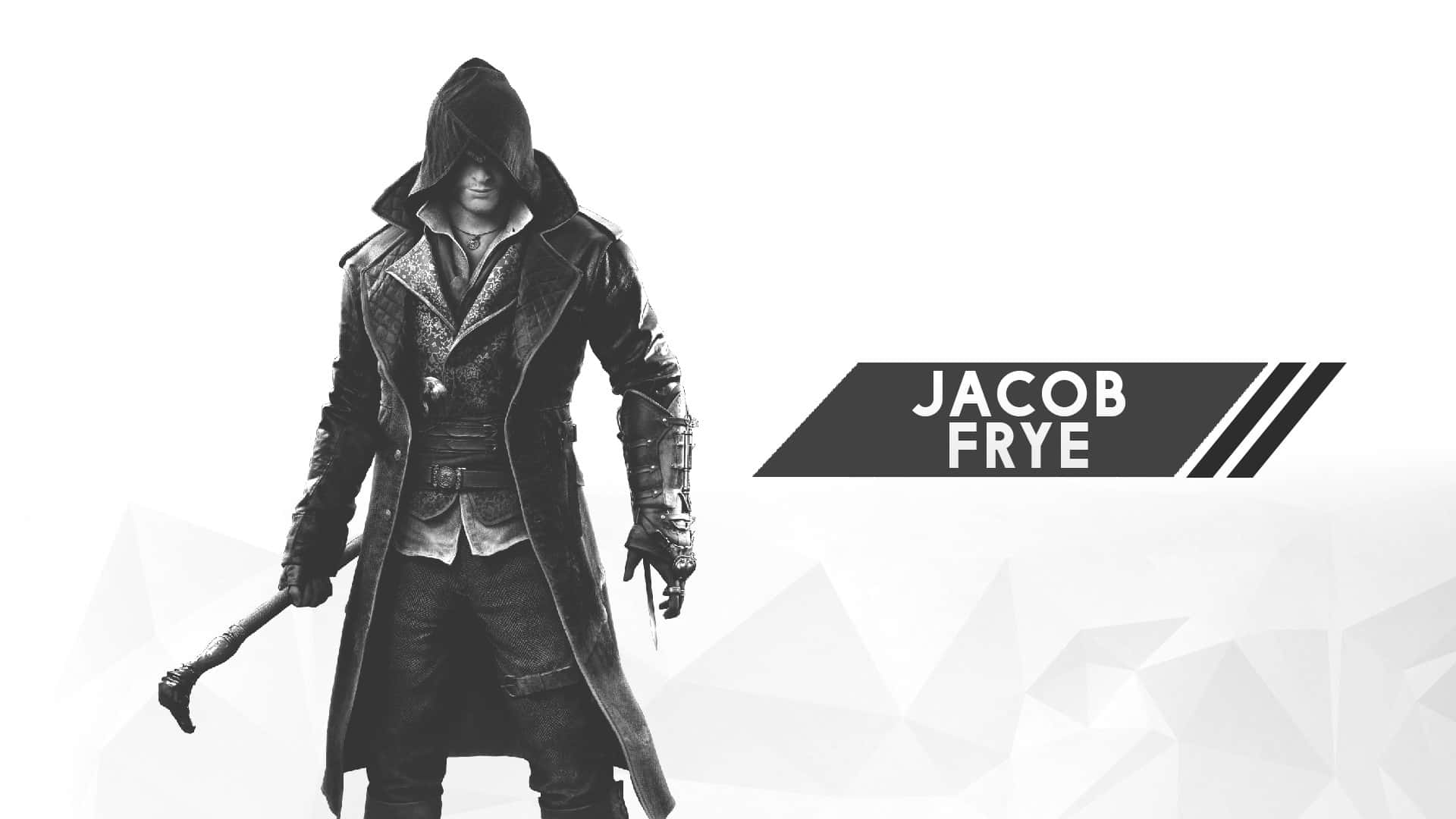 Intense Jacob Frye Posing in Iconic Assassin's Creed Outfit Wallpaper