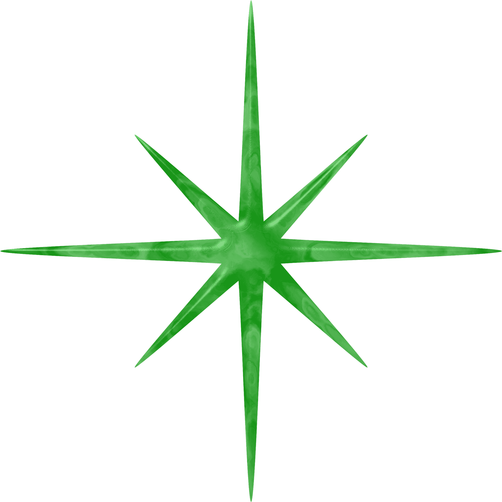 Jade Starburst Graphic PNG