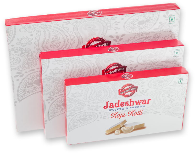 Jadeshwar Kaju Katli Packaging PNG