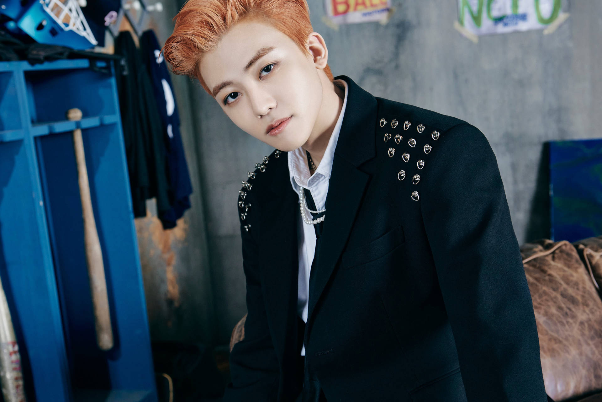Jaemin NCT With Studded Blazer Wallpaper