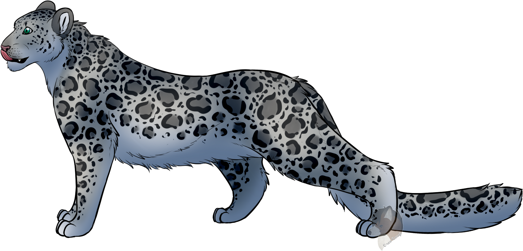 Jaguar Illustration Profile Walk PNG