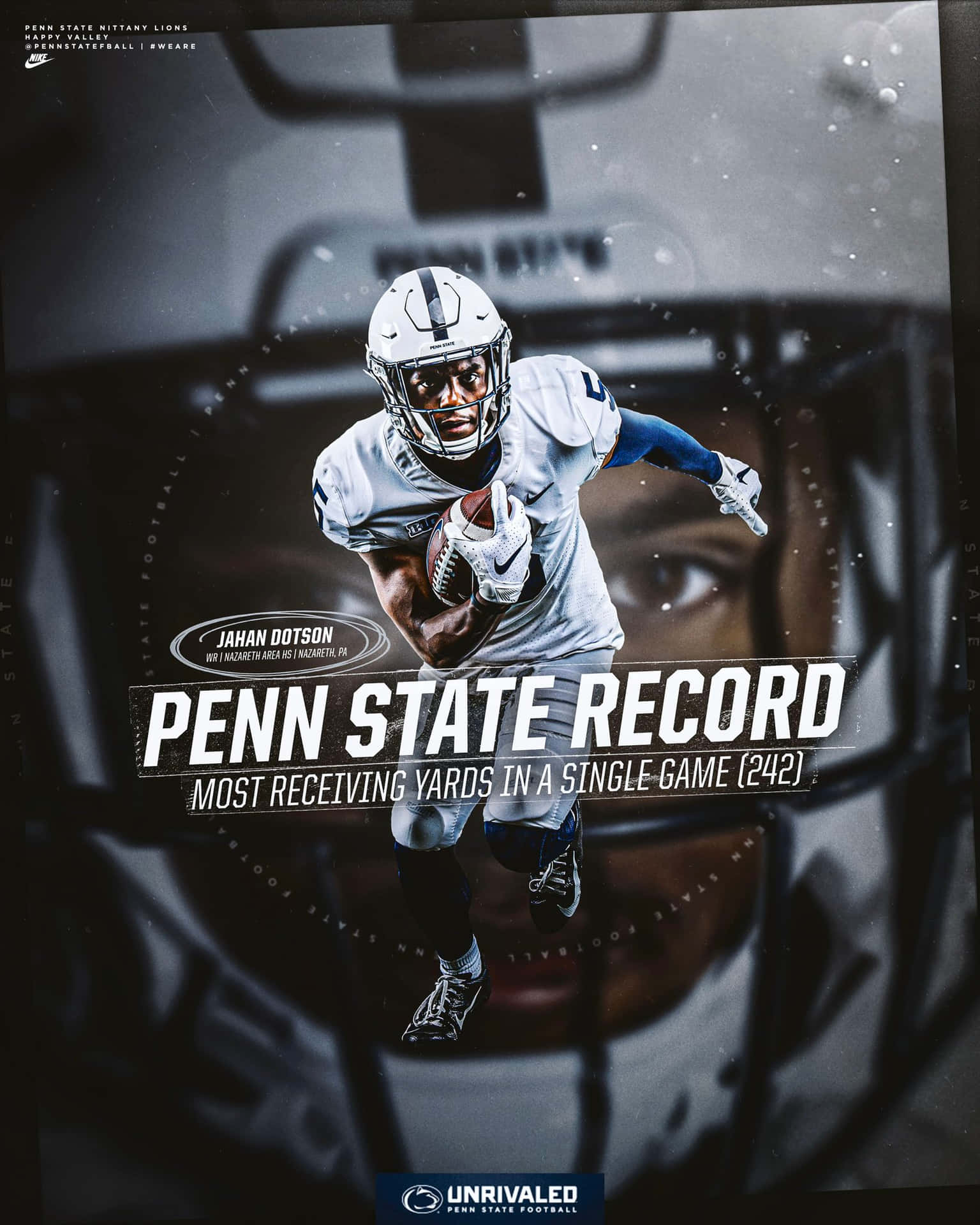 Jahan Dotson Penn State Record Single Game Receiving Yards Wallpaper