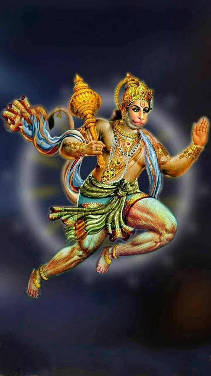 Jai Hanuman Dark Blue Picture