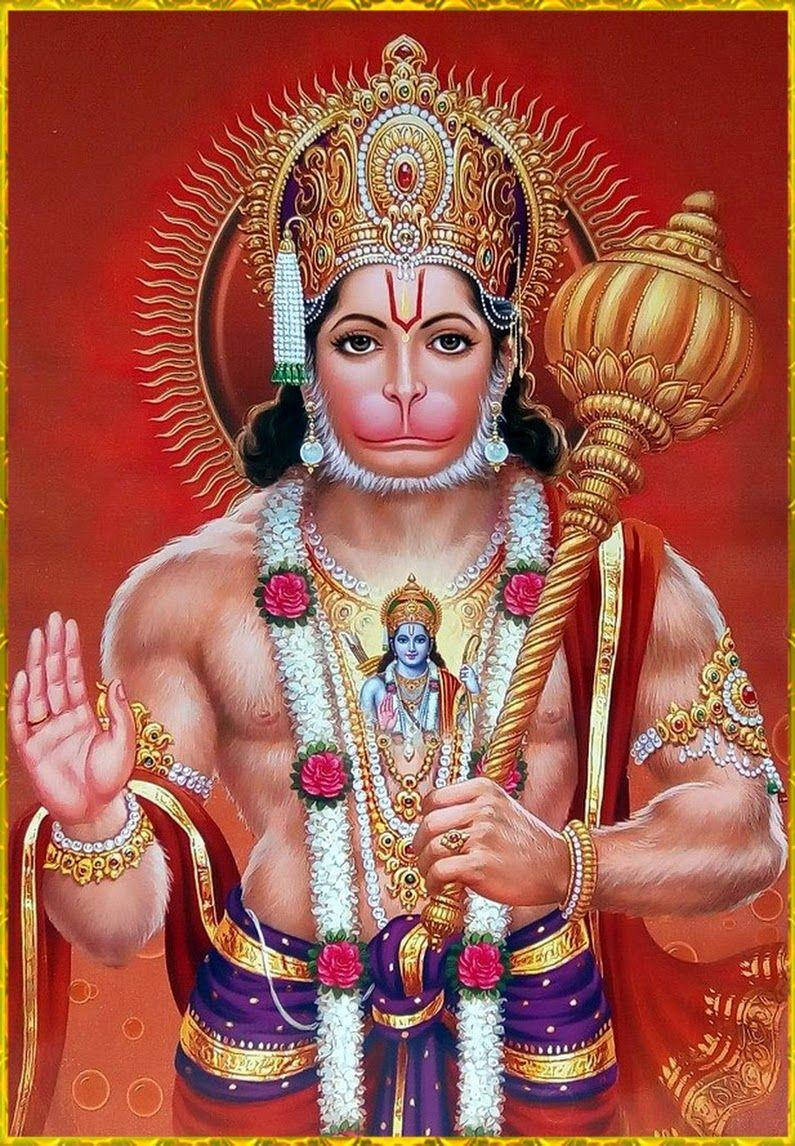 Jai Hanuman Mace Wallpaper