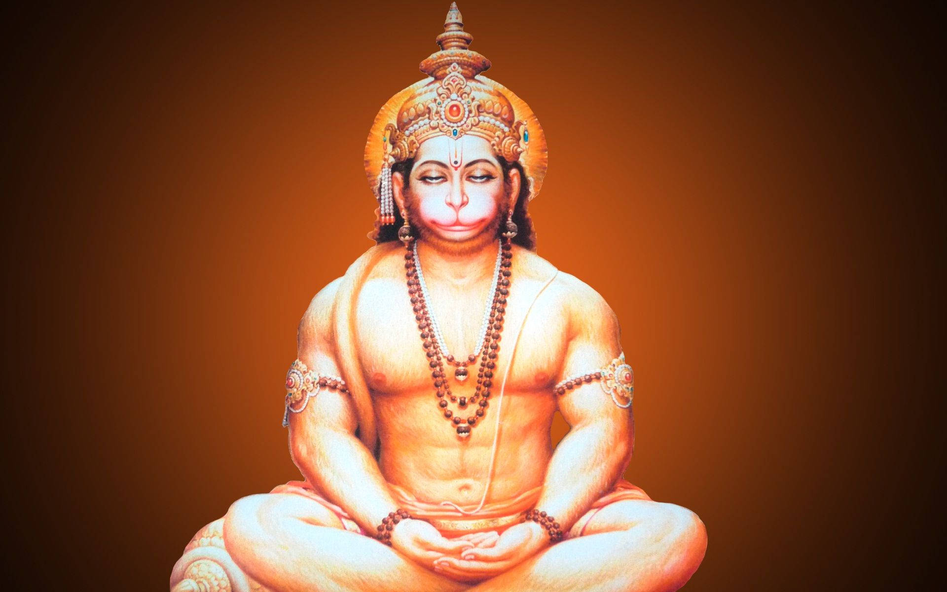Jai Hanuman Meditating Wallpaper