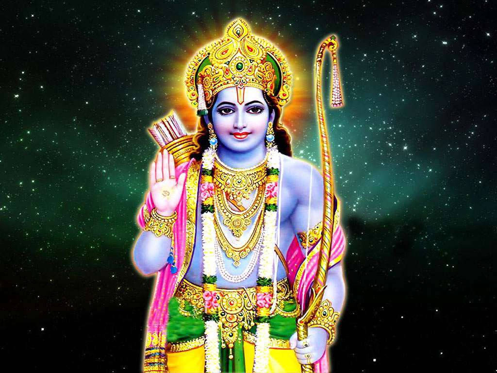 Download Jai Shri Ram Rama In Space Wallpaper 