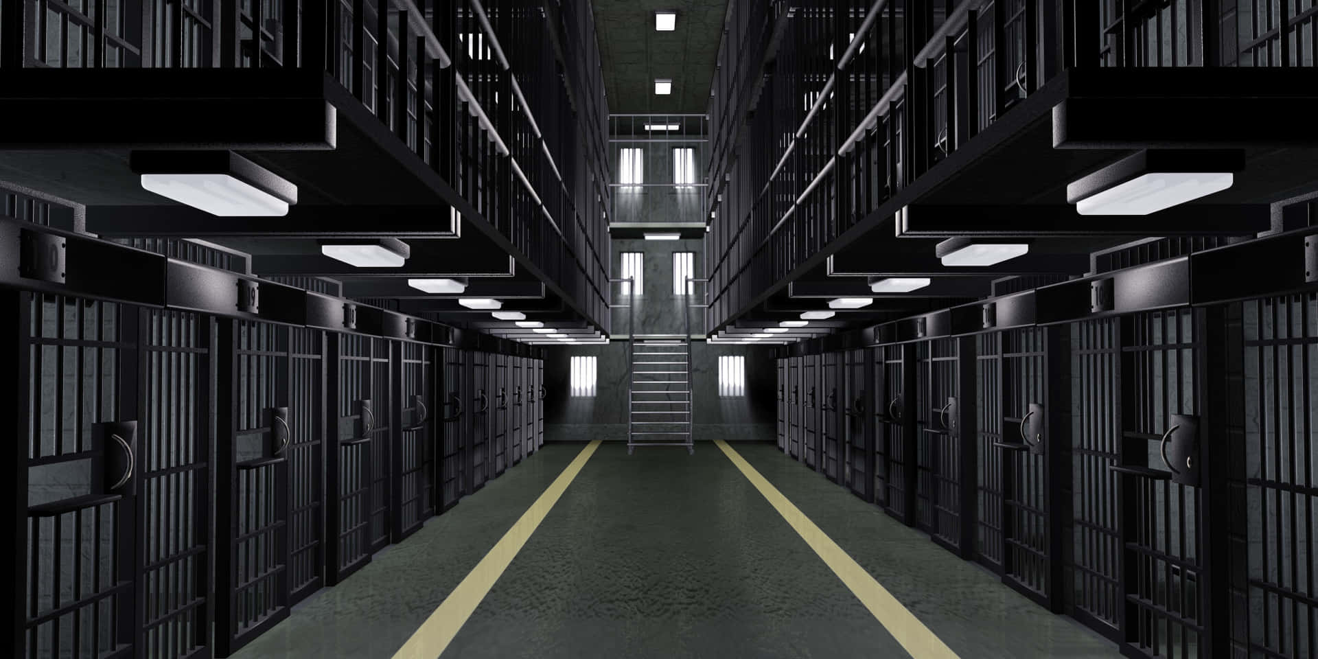 Emptiness in a Prison Yard