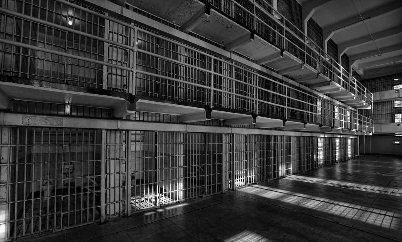 Unosguardo Raro All'interno Di Una Cella Di Prigione