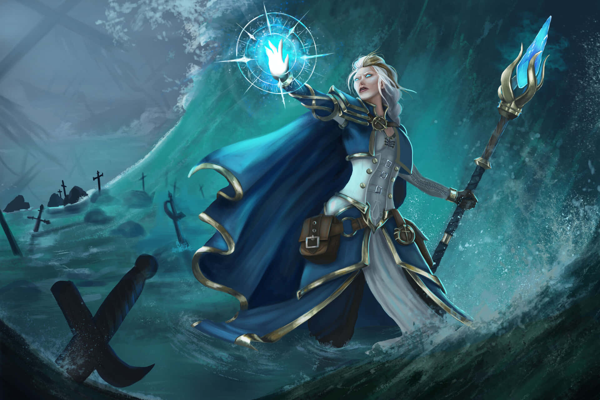 Jaina Proudmoore - The Powerful Archmage Wallpaper