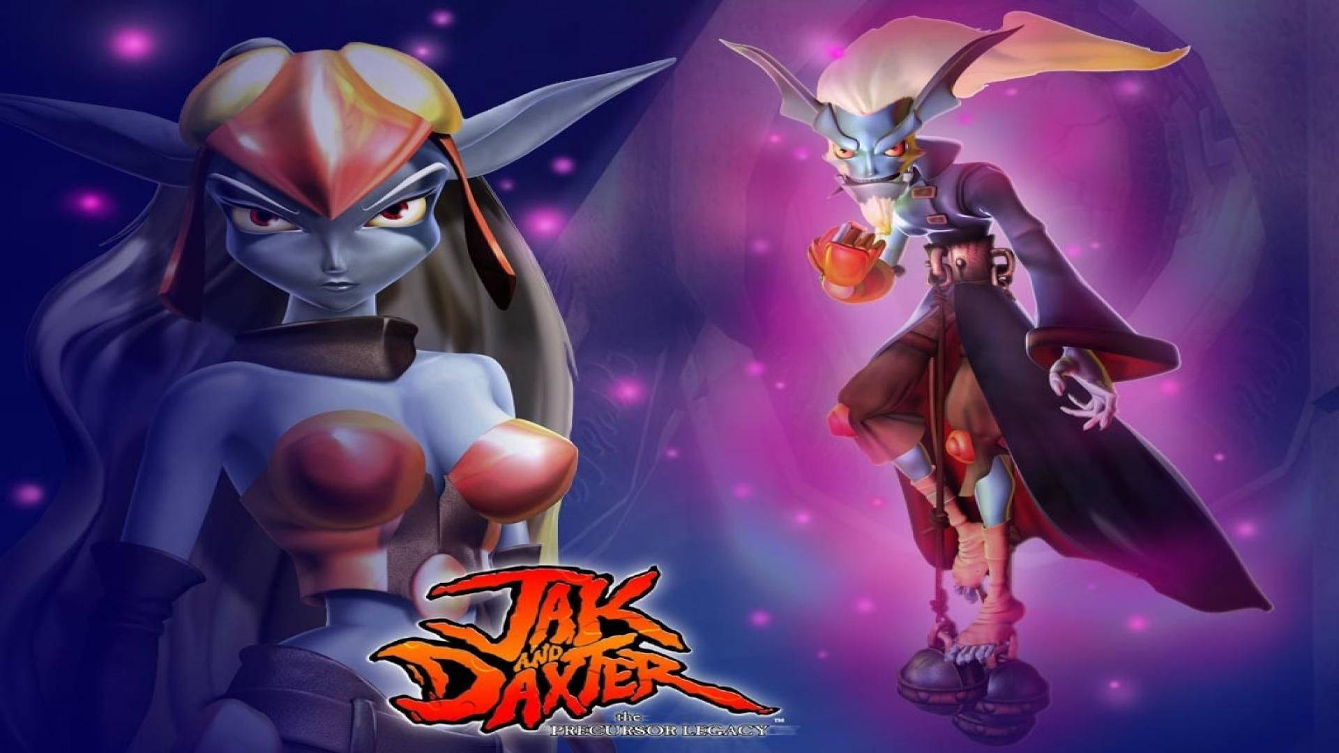 Det ikoniske duo, Jak og Daxter, tager på en magisk eventyr. Wallpaper
