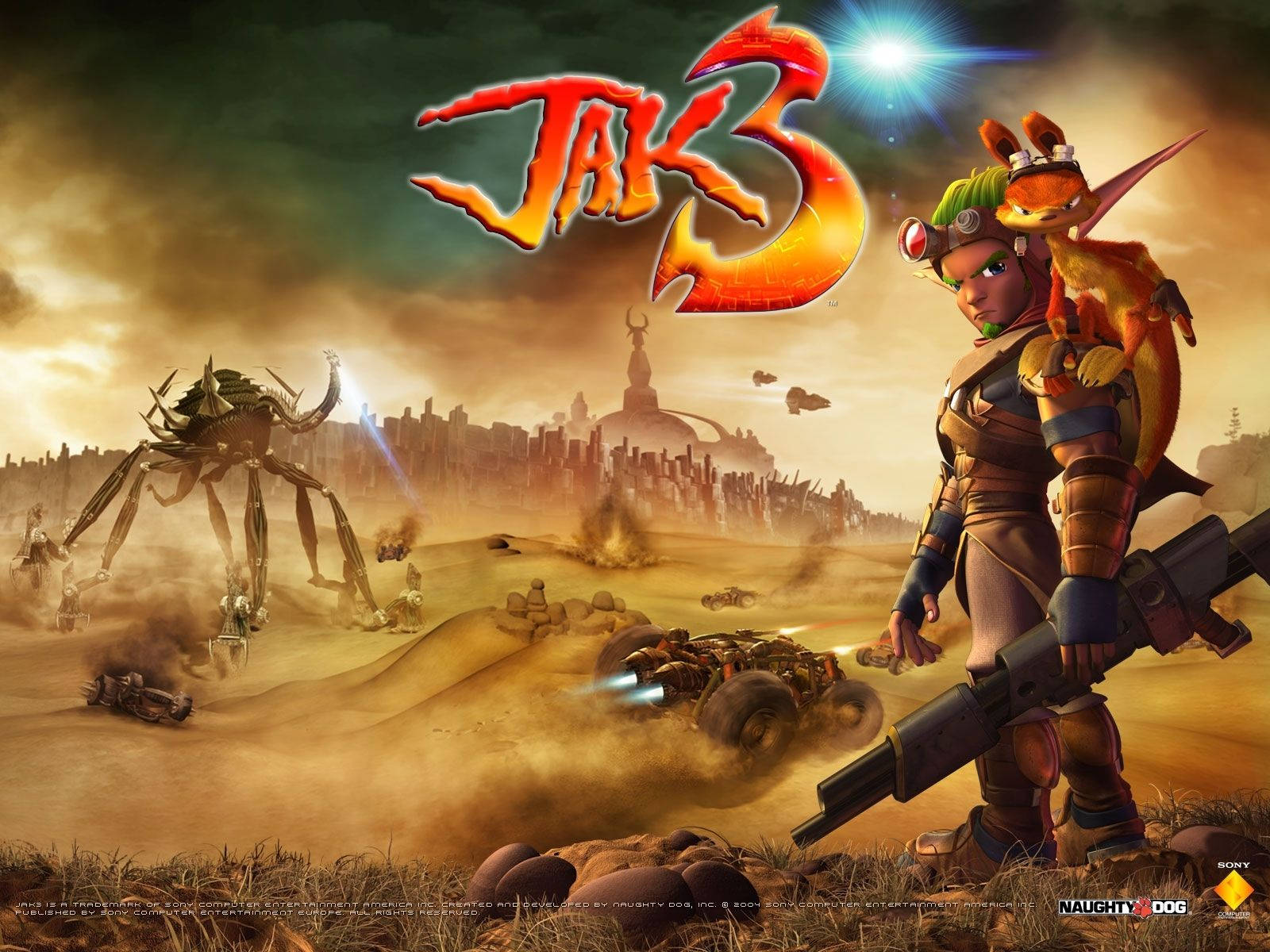 Explore new worlds and unravel ancient mysteries with Jak and Daxter! Wallpaper