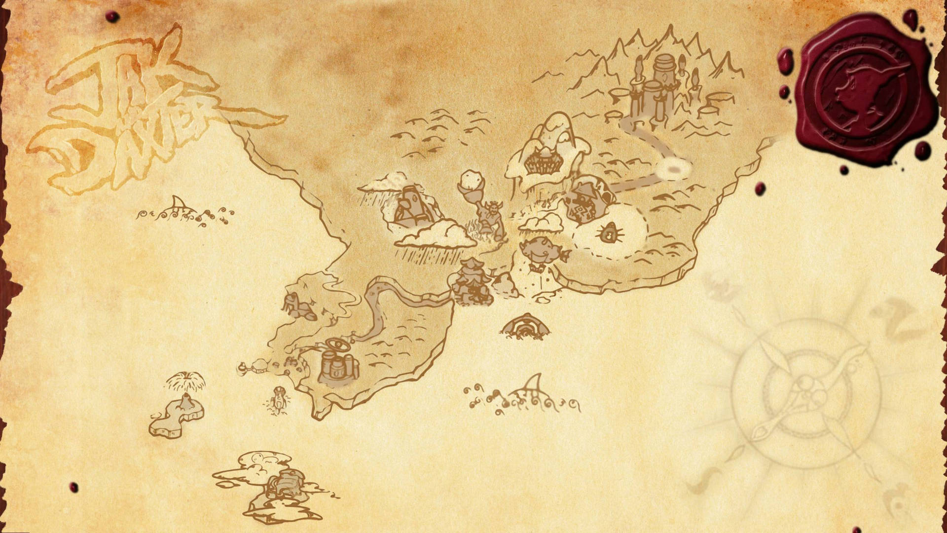 Einekarte Von Dungeons And Dragons Wallpaper