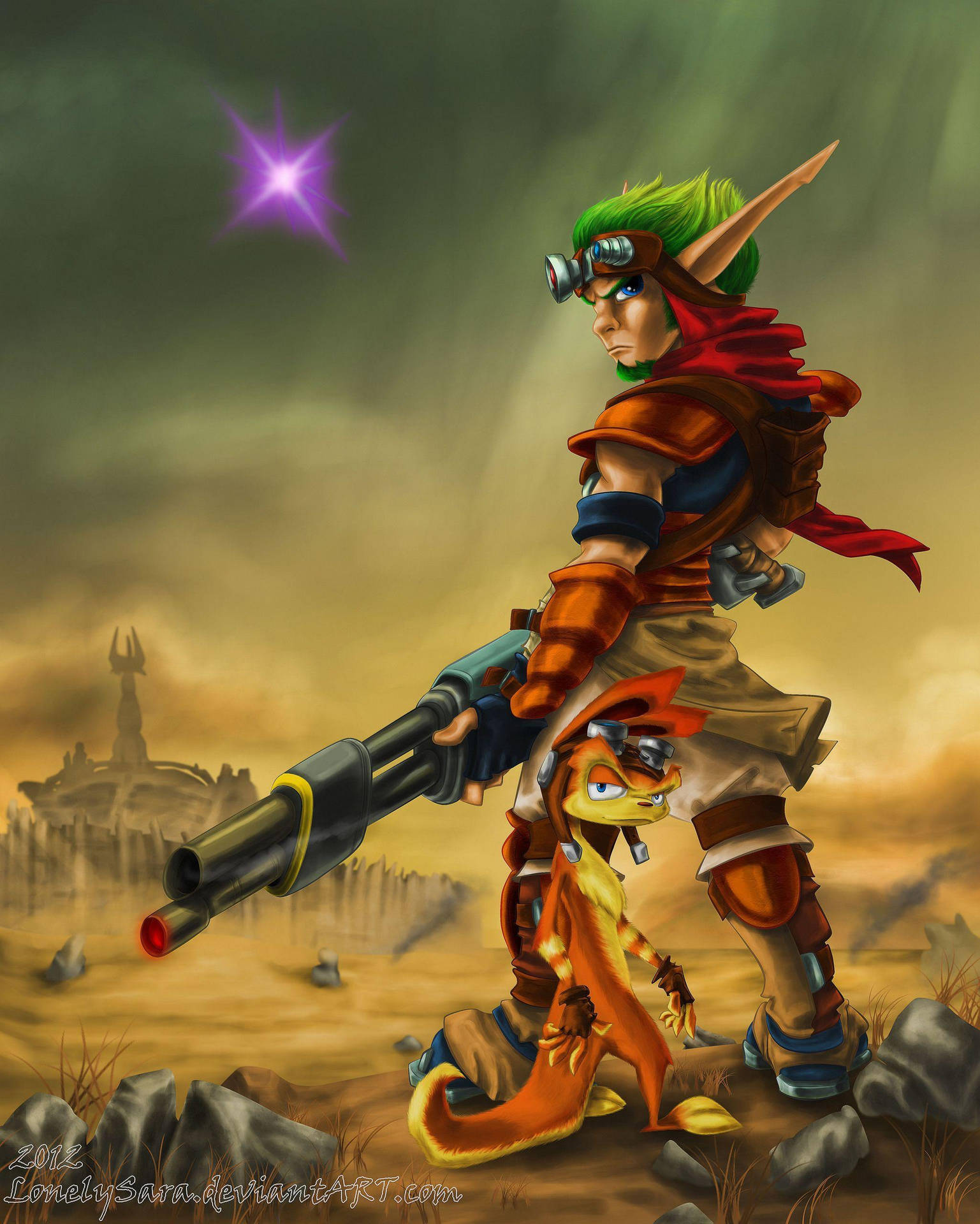 Blue Skies and Fun Times - Jak and Daxter Wallpaper
