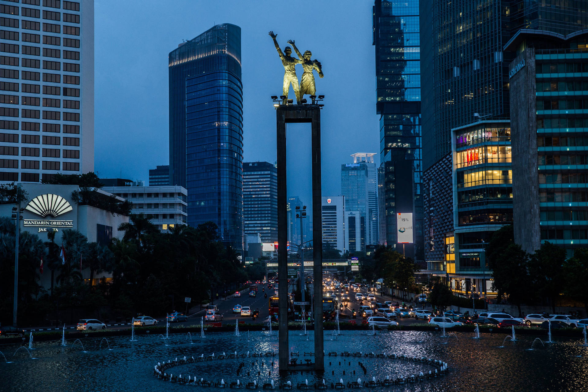 Jakartaselamat Datang Monument Could Be Translated To German As 