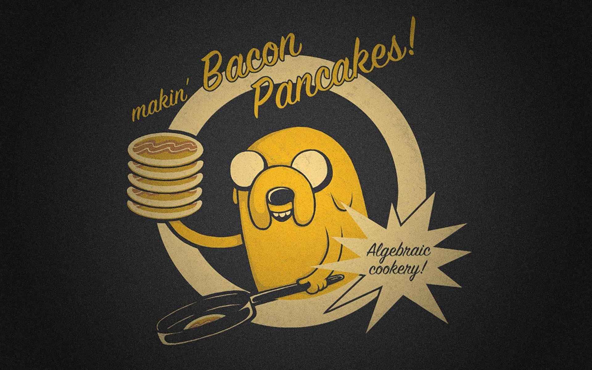 Jake Bacon Pancakes Nerd Wallpaper