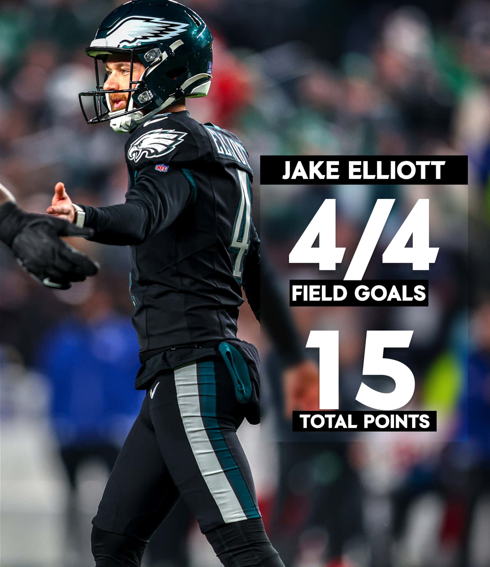 Jake Elliott Perfect Field Goals Performance Wallpaper