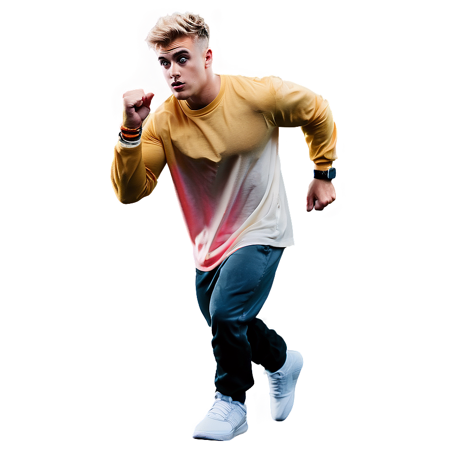 Jake Paul Action Pose PNG