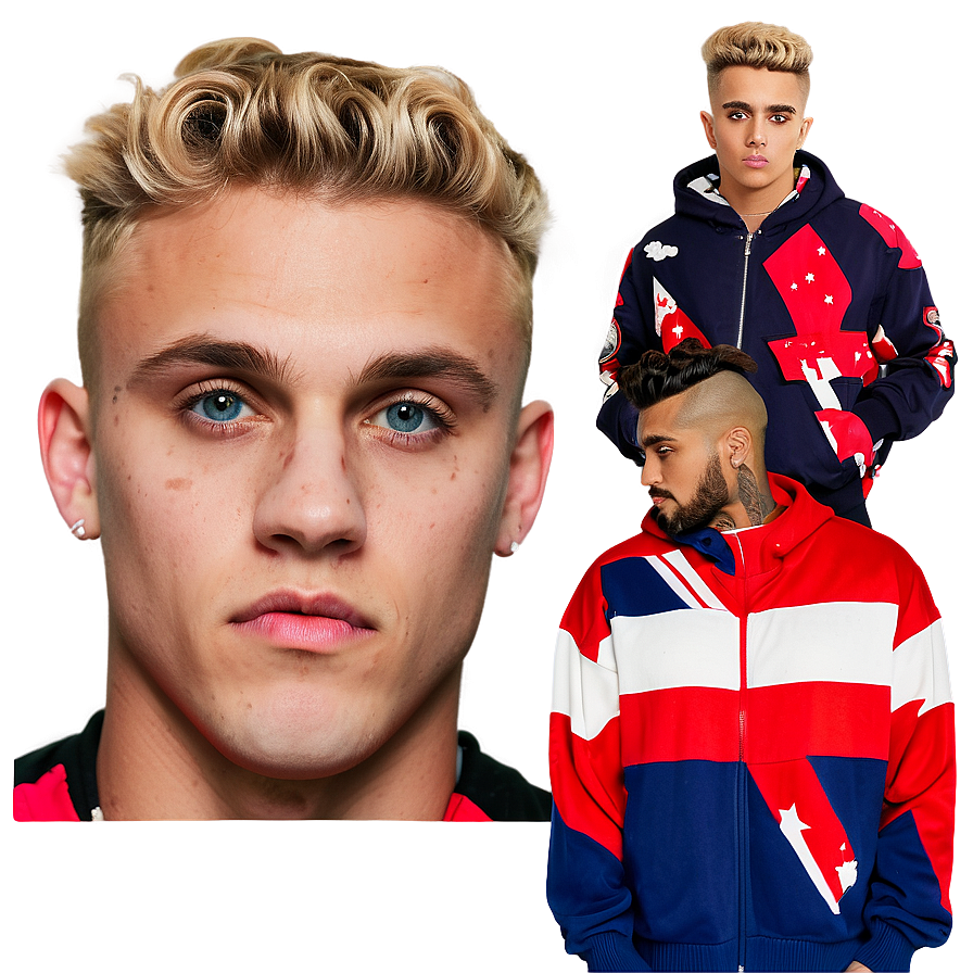 Jake Paul Portraitand Fashion Style PNG