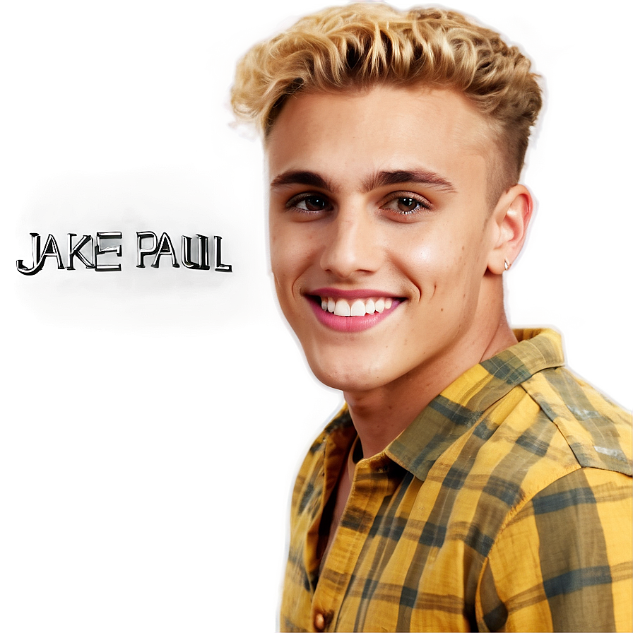 Jake Paul Smiling Portrait PNG