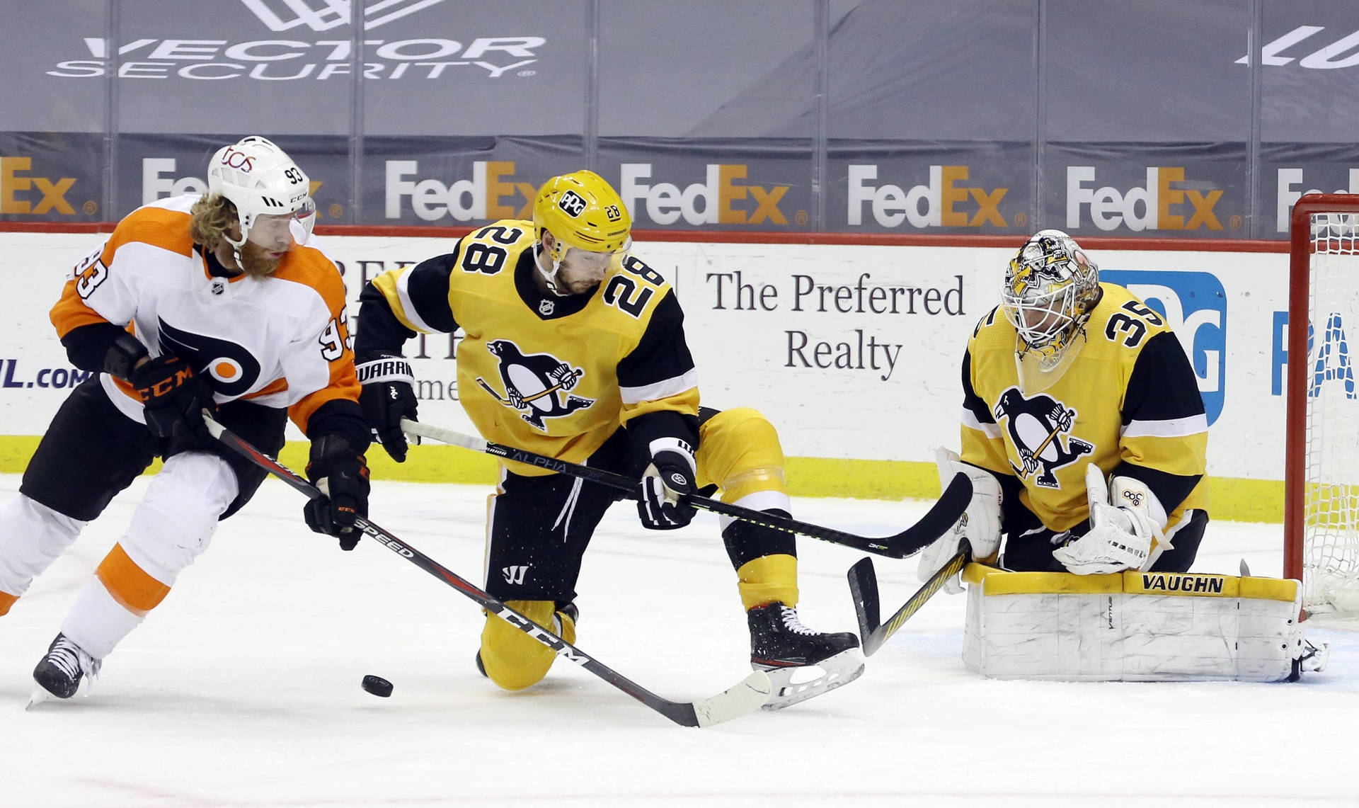 Jakubvoracek Philadelphia Flyers Und Pittsburgh Penguins Eishockey 2021 Wallpaper
