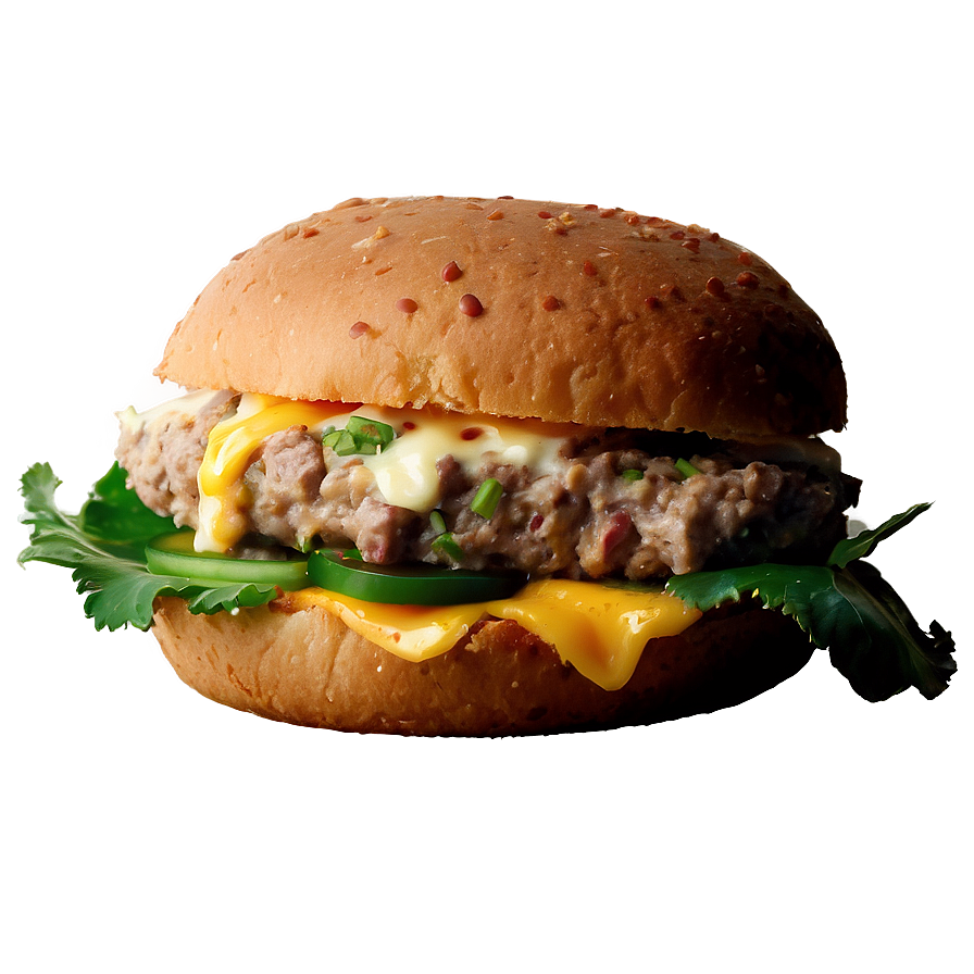 Jalapeno Popper Hamburger Png 05242024 PNG