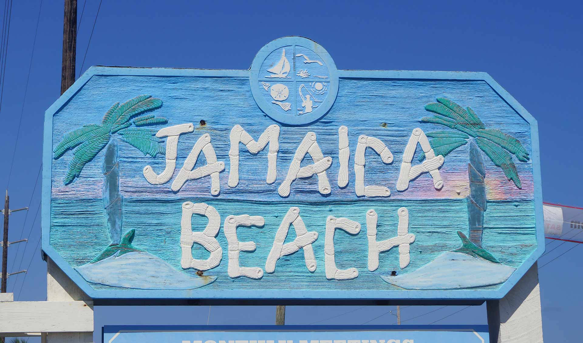 Señalizaciónde La Playa De Jamaica. Fondo de pantalla