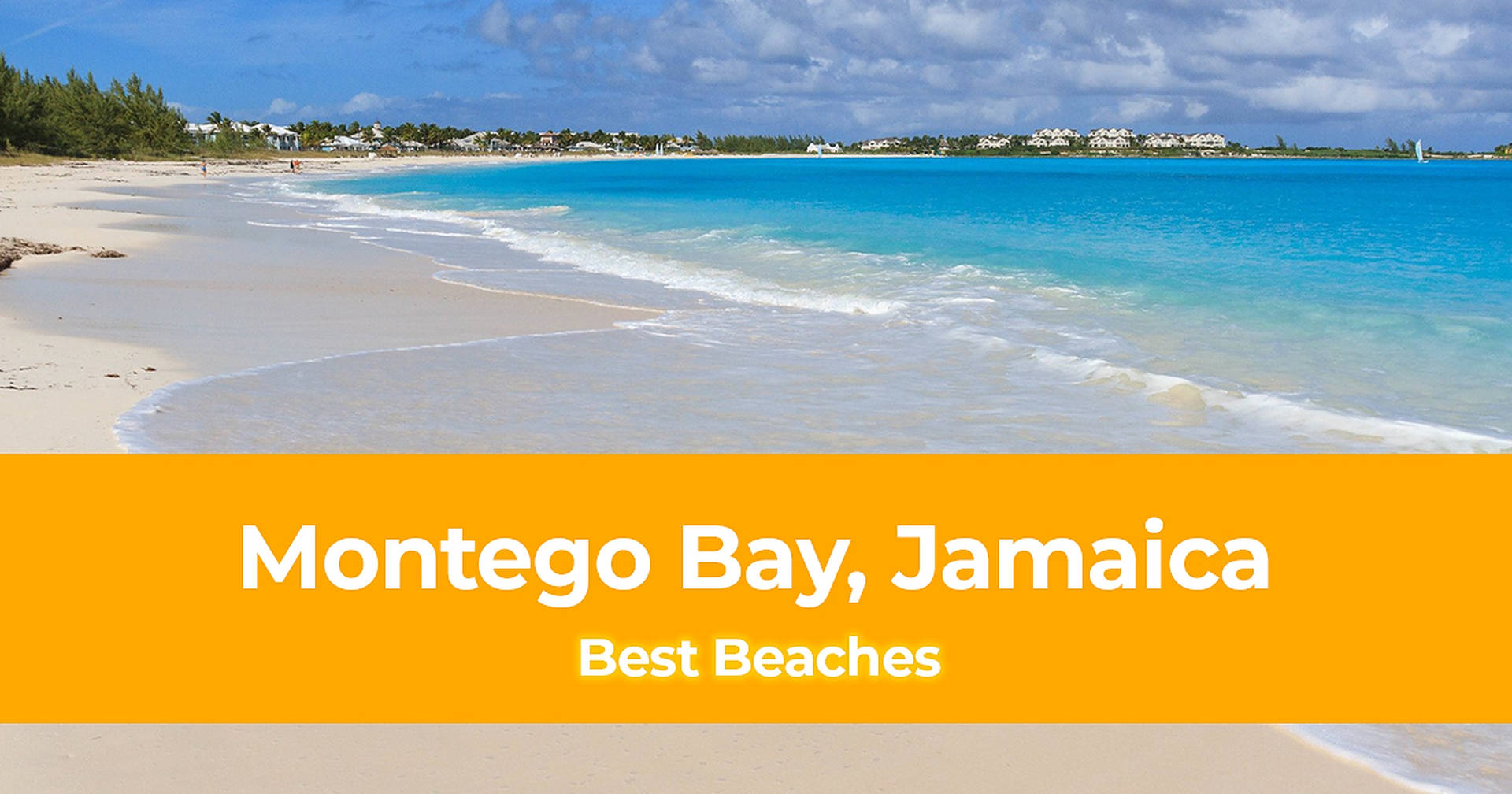 Pósteramarillo De La Playa De Jamaica. Fondo de pantalla