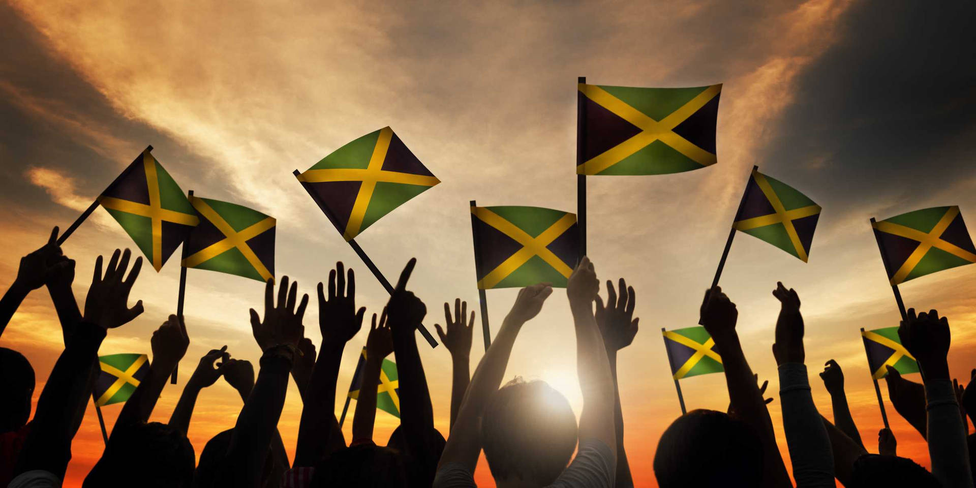 Jamaica Flag Raising Wallpaper