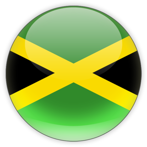 Jamaican Flag Button PNG