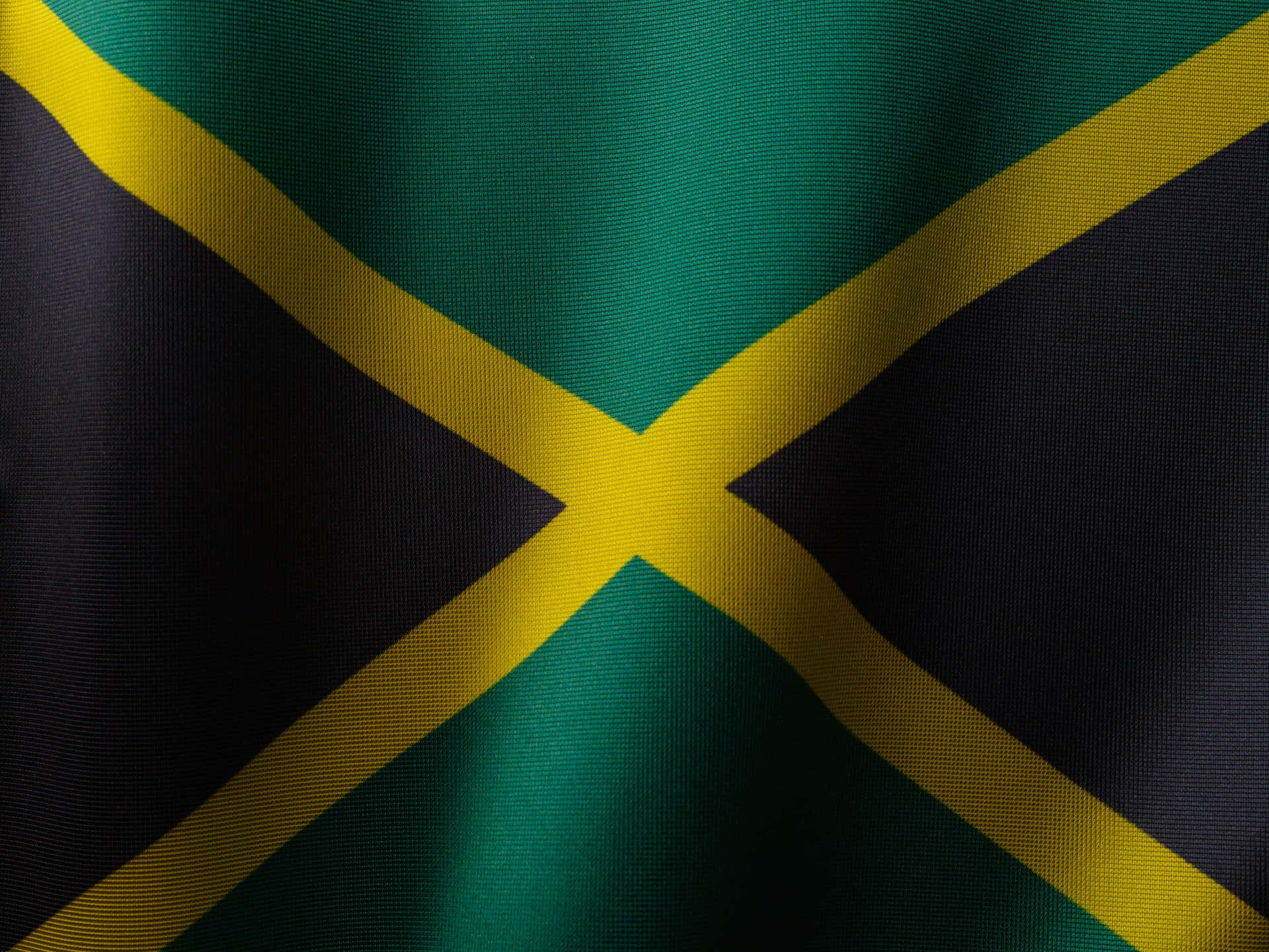 Jamaican Flag Closeup Texture Wallpaper