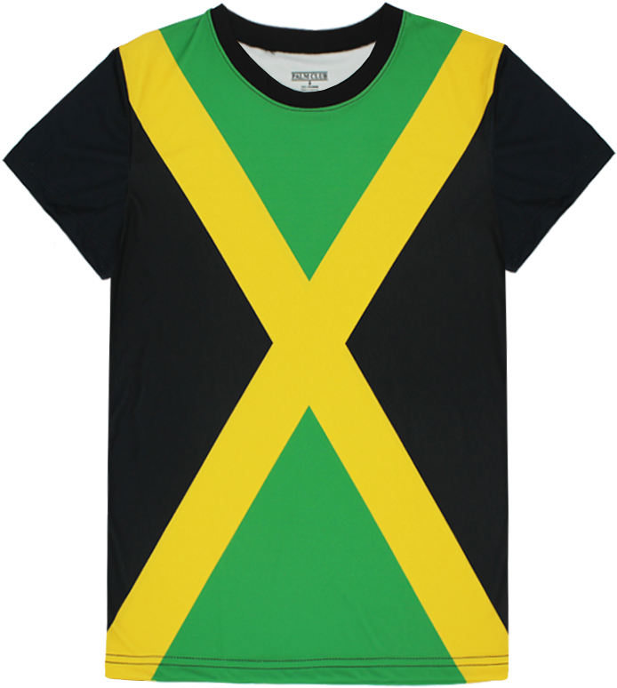 Jamaican Flag Design T Shirt PNG