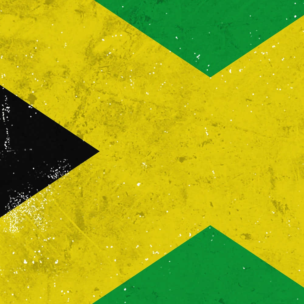 Jamaican_ Flag_ Grunge_ Texture Wallpaper