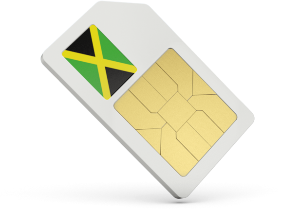 Jamaican Flag S I M Card PNG