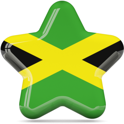 Jamaican Flag Star Balloon PNG