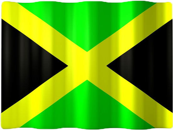 Jamaican Flag Waving PNG