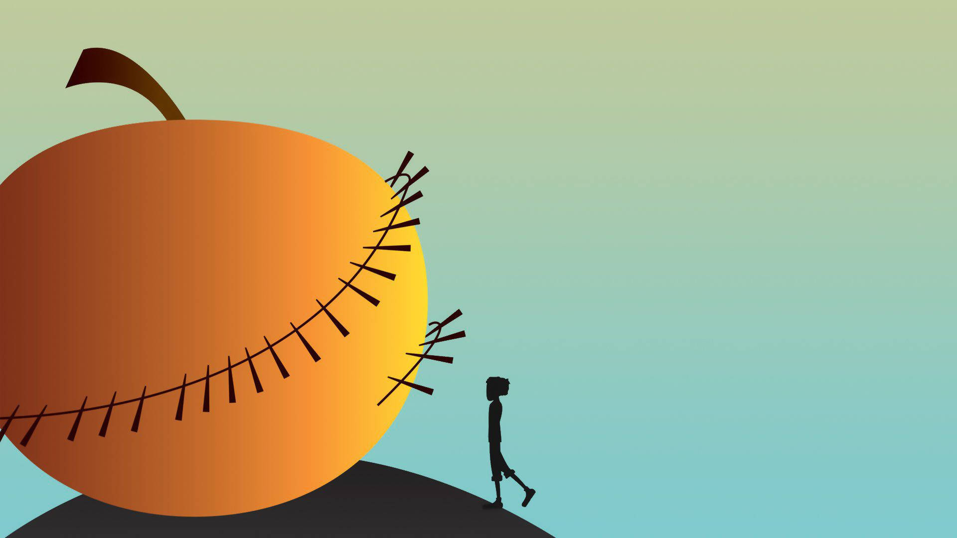 James And The Giant Peach Minimalist Art Background