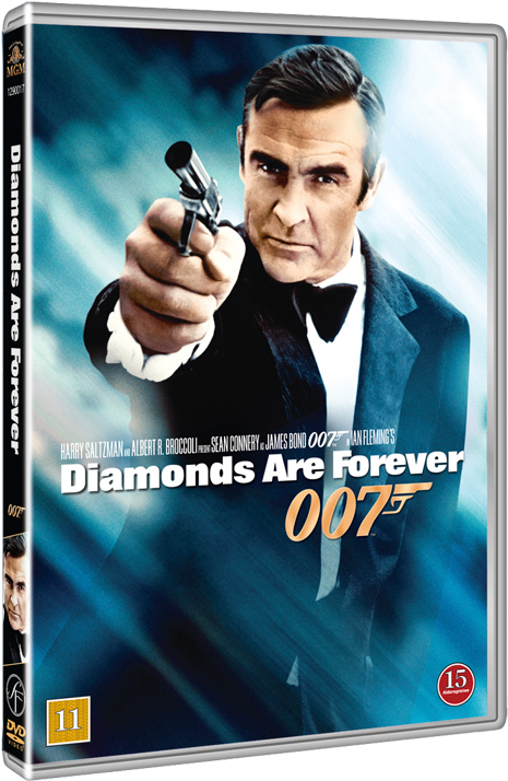 James Bond Diamonds Are Forever D V D Cover PNG