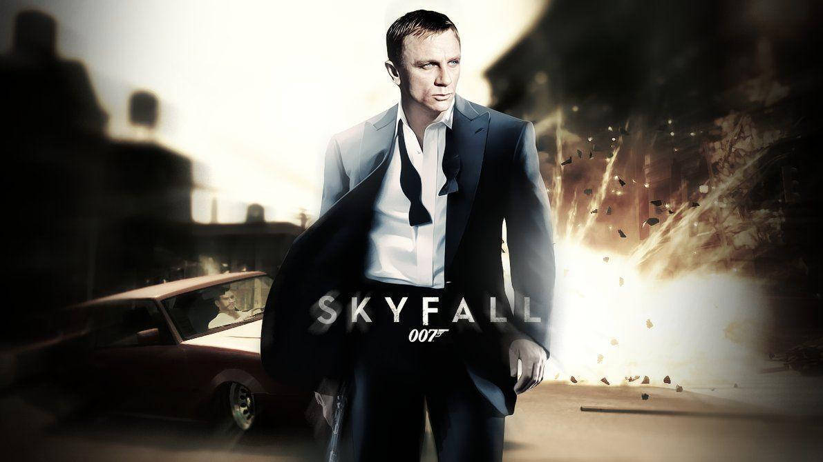 James Bond i Skyfall motivet Wallpaper