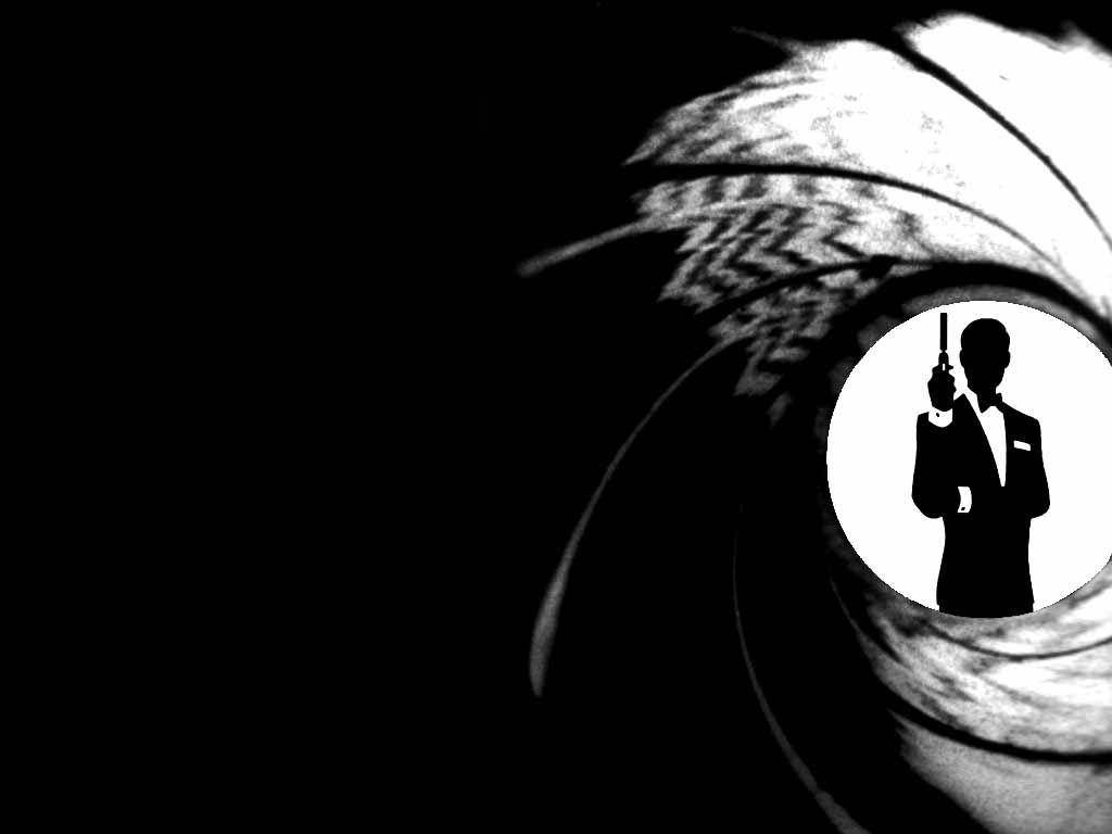Silhouette of the Classic Spy - James Bond Wallpaper