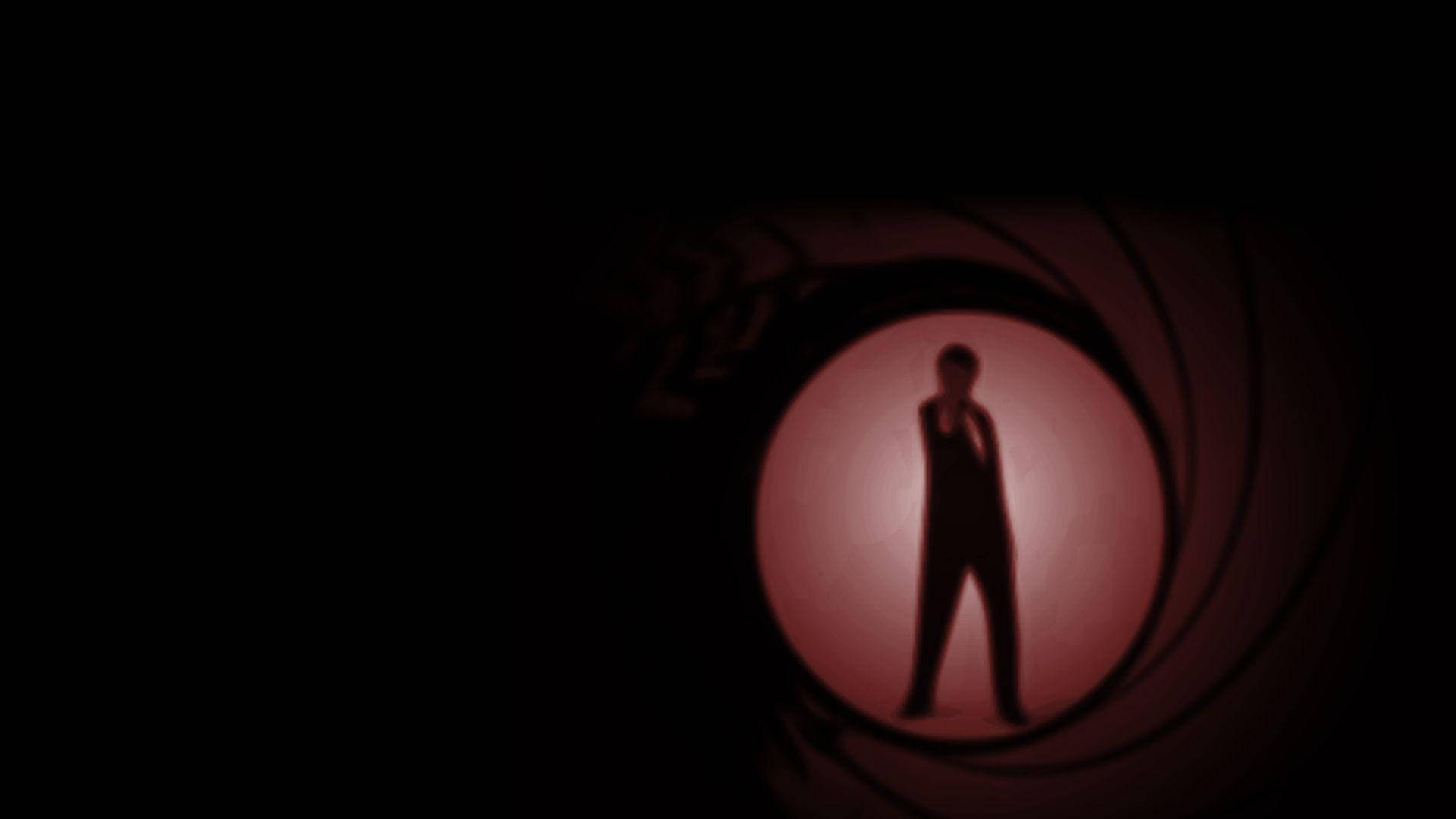 Silhouette Von James Bond Wallpaper