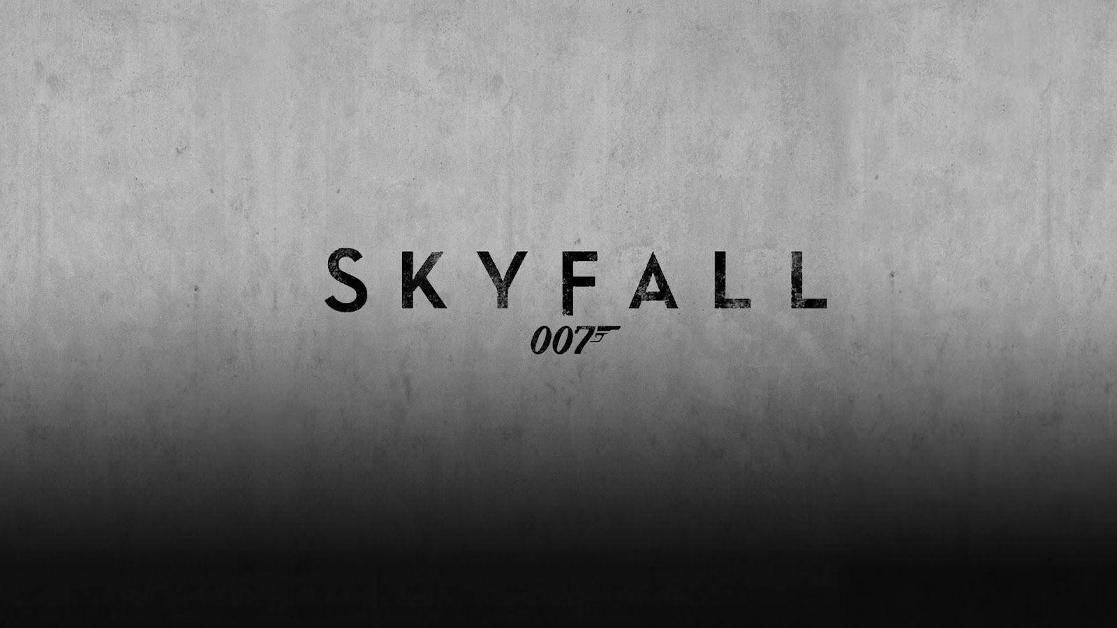 James Bond Skyfall Gray Poster Wallpaper