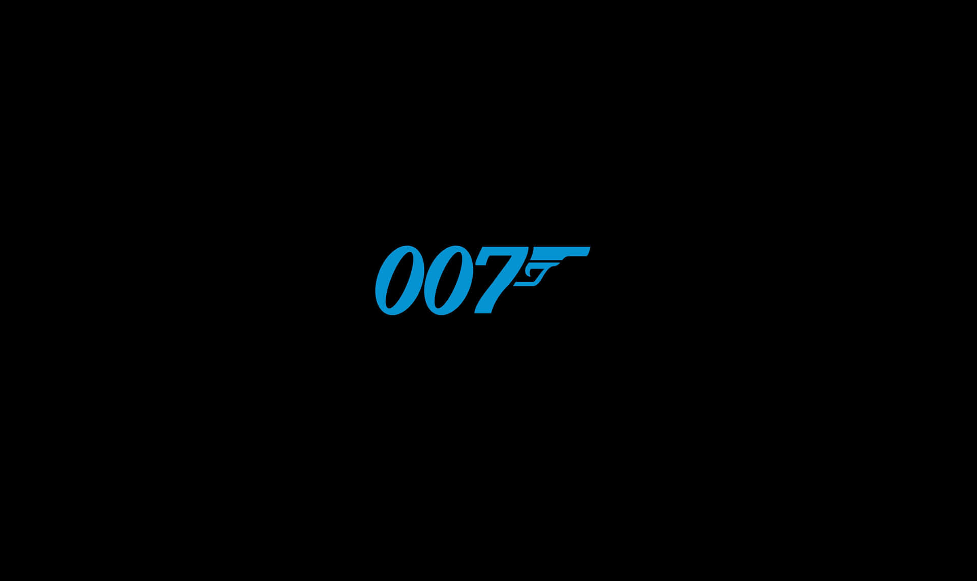James Bond007 Logoon Black Background Wallpaper