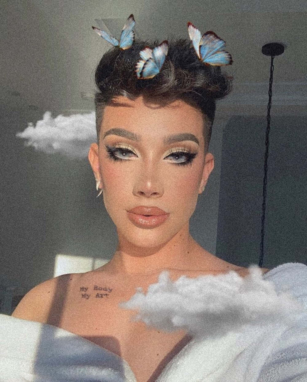 James Charles Gets His First Tattoo  On His Lip  James Charles Tattoo   Just Jared Jr
