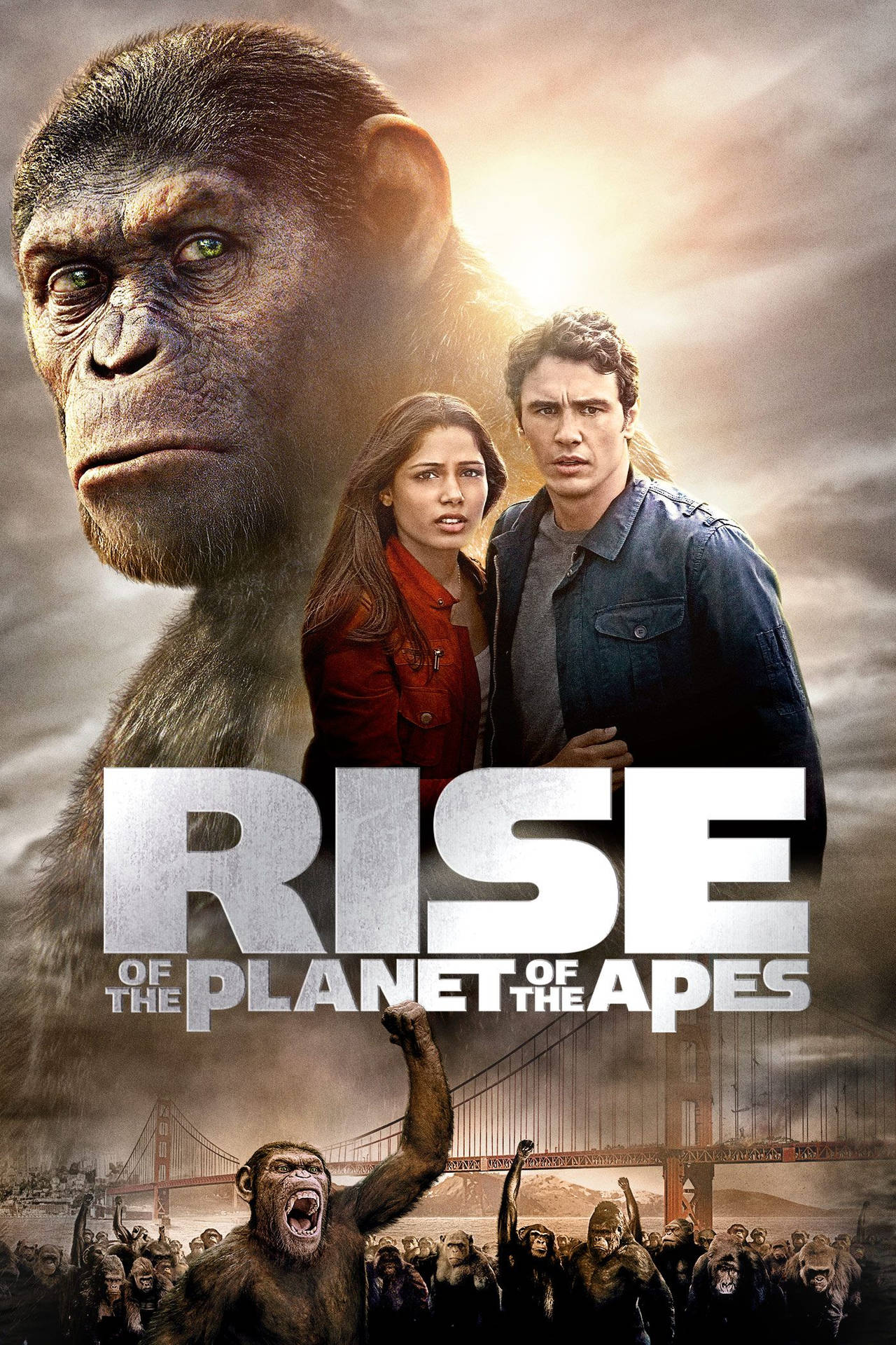 James Franco Stigning Af Planet Of The Apes Wallpaper Wallpaper